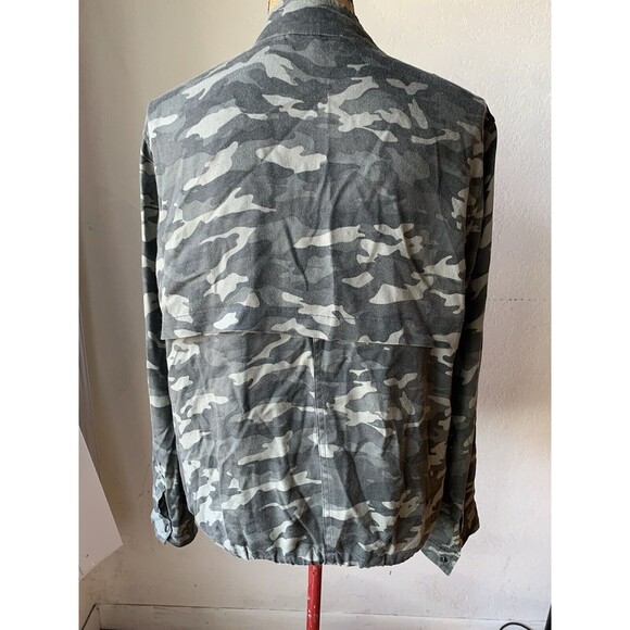 Beach Lunch Lounge Camouflage Y2K Streetware Jacket Sz SMALL - Picture 7 of 9